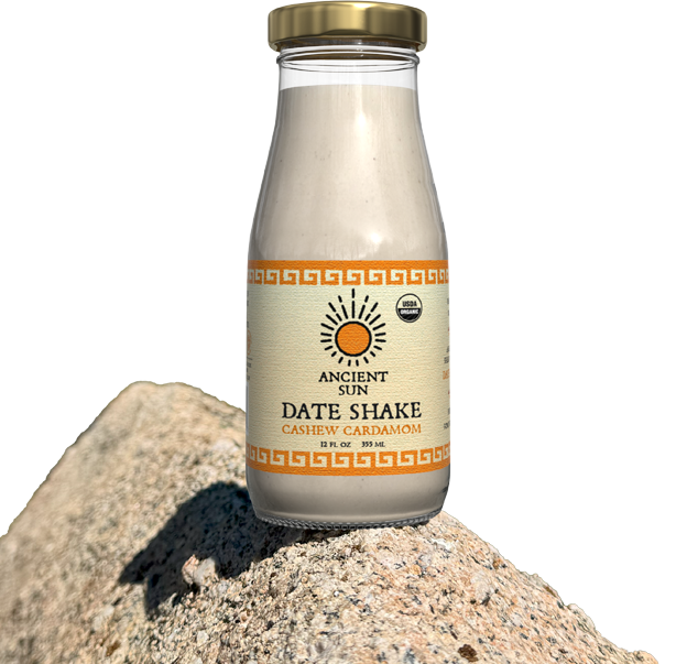 bottle of date shake